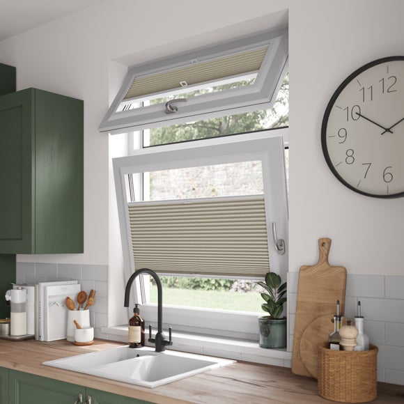 Brume Blackout Made to Measure Perfect Fit Pleated Blind Brume Taupe