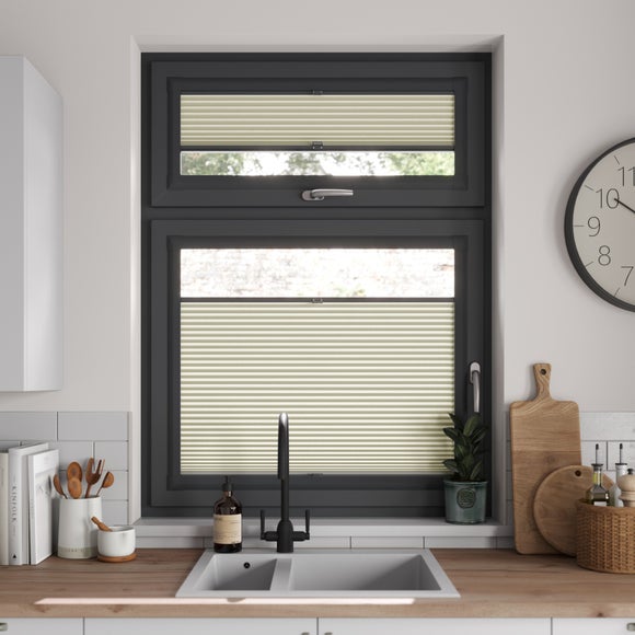 Brume Pro Blackout Made to Measure Fire Retardant Perfect Fit Pleated Blinds Brume Pro Bone