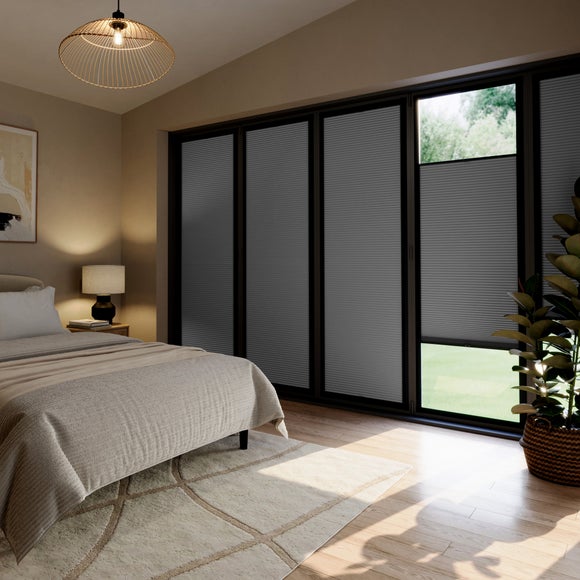 Brume Blackout Made to Measure Perfect Fit Pleated Blind Brume Charcoal