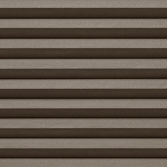 Brume Blackout Made to Measure Perfect Fit Pleated Blinds Brume Walnut