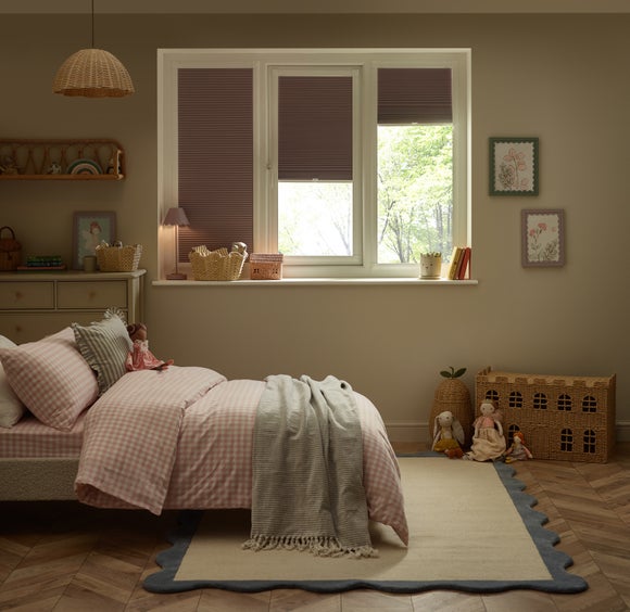 Brume Blackout Made to Measure Perfect Fit Pleated Blind Brume Dusky Rose