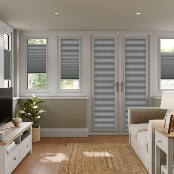 Opaline Daylight Made to Measure Perfect Fit® Pleated Blind Opaline Anthracite
