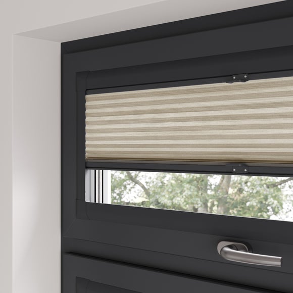 Lyra Daylight Made to Measure Perfect Fit Pleated Blinds Lyra Mushroom