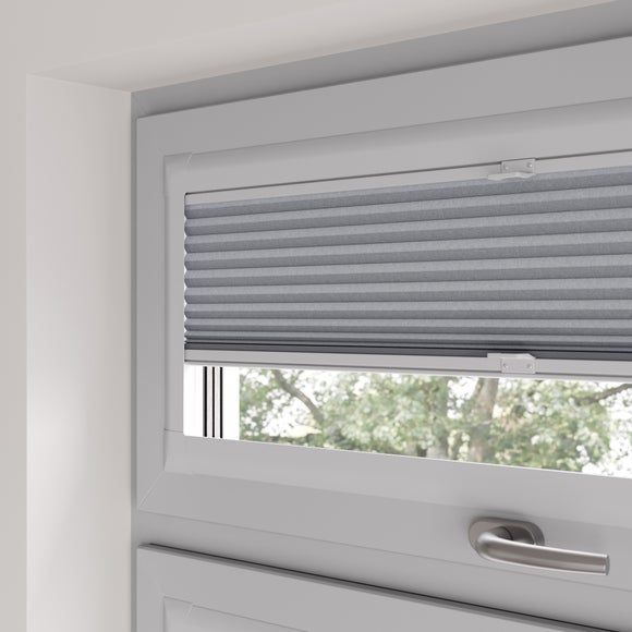 Crescent Daylight Made to Measure Perfect Fit Pleated Blinds Cresent Light Grey