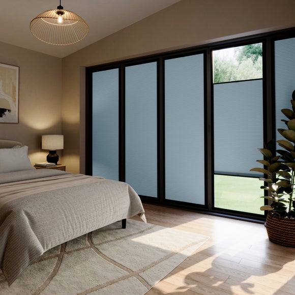 Aether Blackout Made to Measure Perfect Fit Pleated Blind Aether Lake Blue