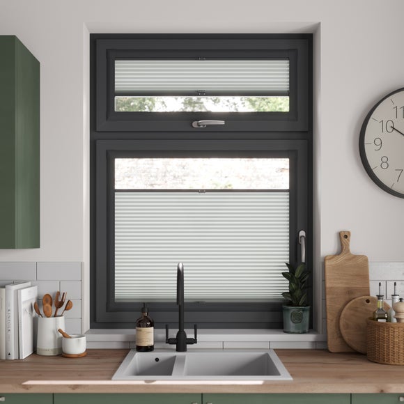 Opaline Daylight Made to Measure Perfect Fit Pleated Blinds Opaline Silver