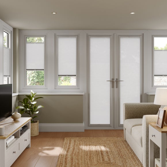 Mist Sheer Made to Measure Perfect Fit Pleated Blind Mist Sheer White