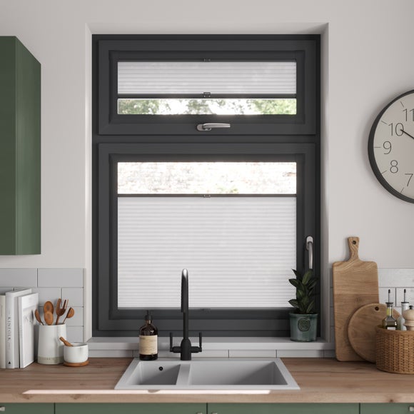 Mist Sheer Made to Measure Perfect Fit Pleated Blinds Mist Sheer White