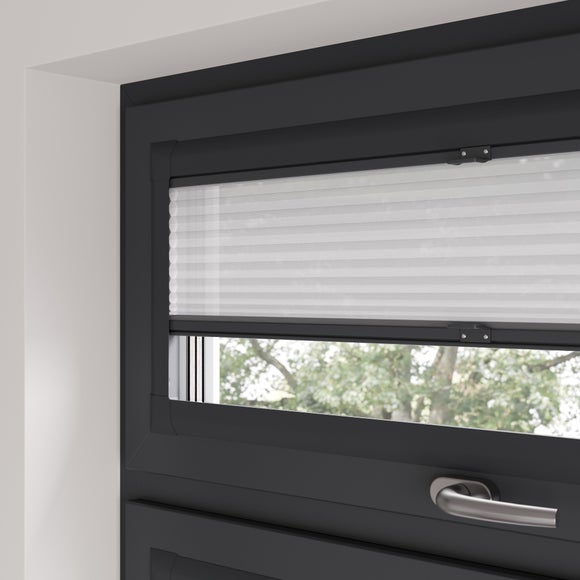 Mist Sheer Made to Measure Perfect Fit Pleated Blinds Mist Sheer White