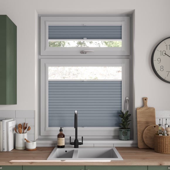 Aether Blackout Made to Measure Perfect Fit Pleated Blinds Aether Slate