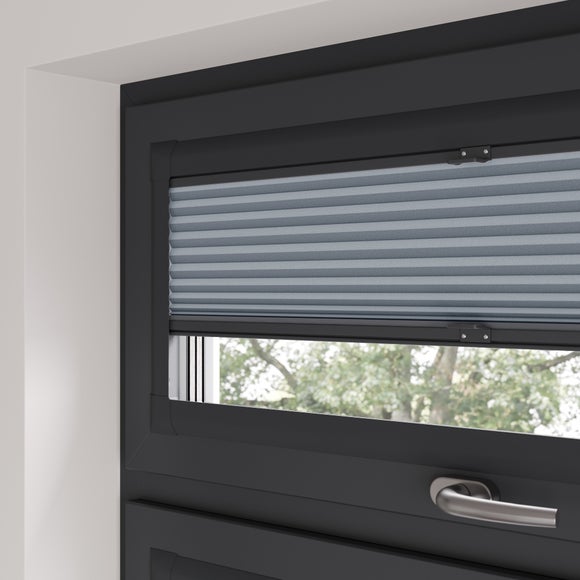 Aether Blackout Made to Measure Perfect Fit Pleated Blinds Aether Slate