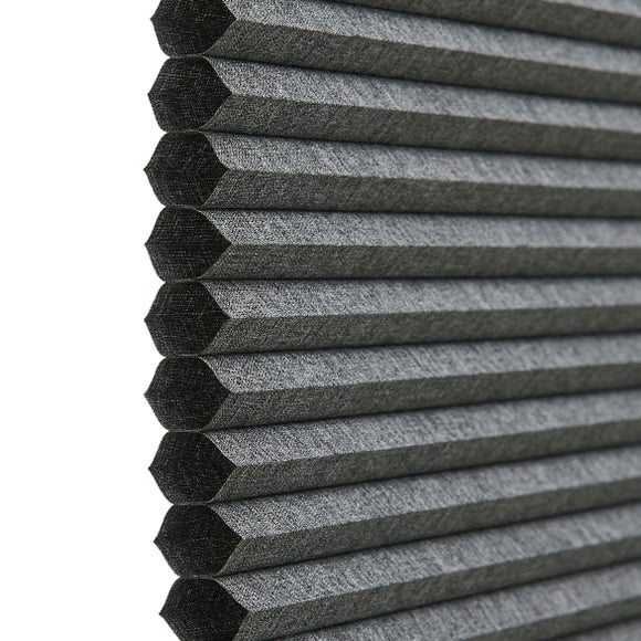 Cresent Daylight Made to Measure Perfect Fit Pleated Blinds Cresent Charcoal