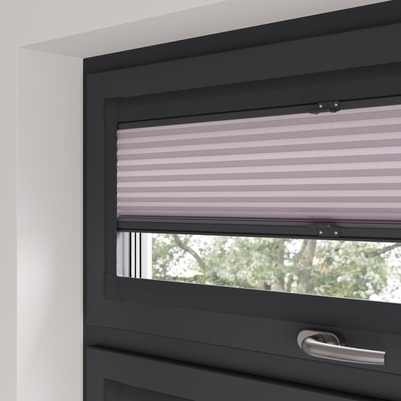 Eira Daylight Made to Measure Perfect Fit Pleated Blinds Eira Soft Damson