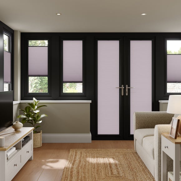 Eira Daylight Made to Measure Perfect Fit Pleated Blind Eira Soft Damson