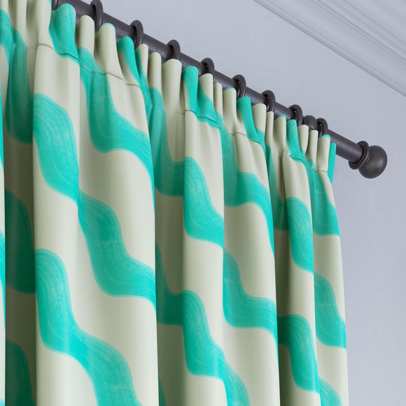 Sophie Robinson Hazy Wave Made to Measure Curtains Sophie Robinson Hazy Wave Teal