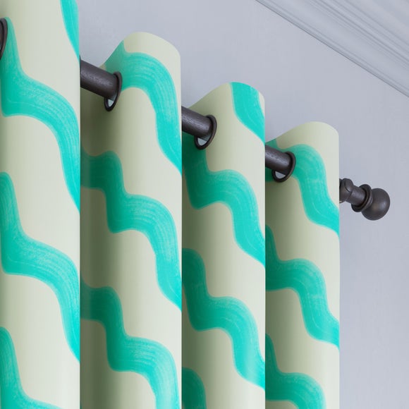 Sophie Robinson Hazy Wave Made to Measure Curtains Sophie Robinson Hazy Wave Teal
