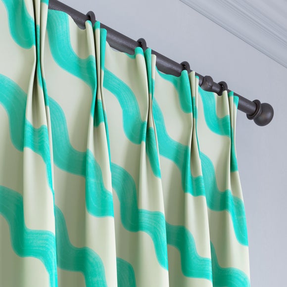 Sophie Robinson Hazy Wave Made to Measure Curtains Sophie Robinson Hazy Wave Teal