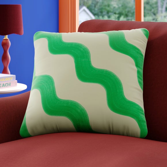 Sophie Robinson Hazy Wave Made to Order Cushion Cover