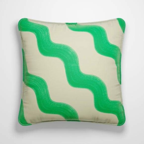 Sophie Robinson Hazy Wave Made to Order Cushion Cover Sophie Robinson Hazy Wave Green