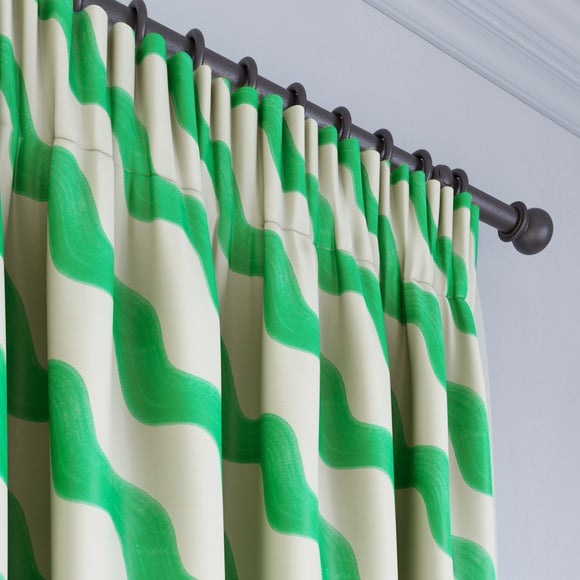 Sophie Robinson Hazy Wave Made to Measure Curtains Sophie Robinson Hazy Wave Green