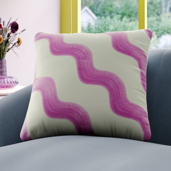 Sophie Robinson Hazy Wave Made to Order Cushion Cover Sophie Robinson Hazy Wave Lilac