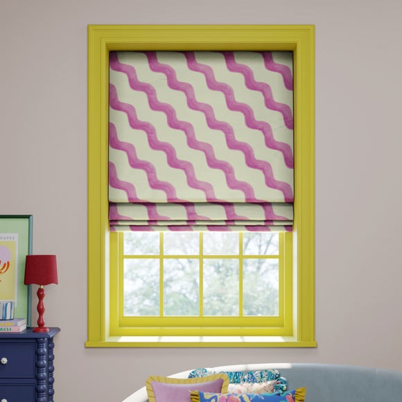 Sophie Robinson Hazy Wave Made to Measure Roman Blind Sophie Robinson Hazy Wave Lilac