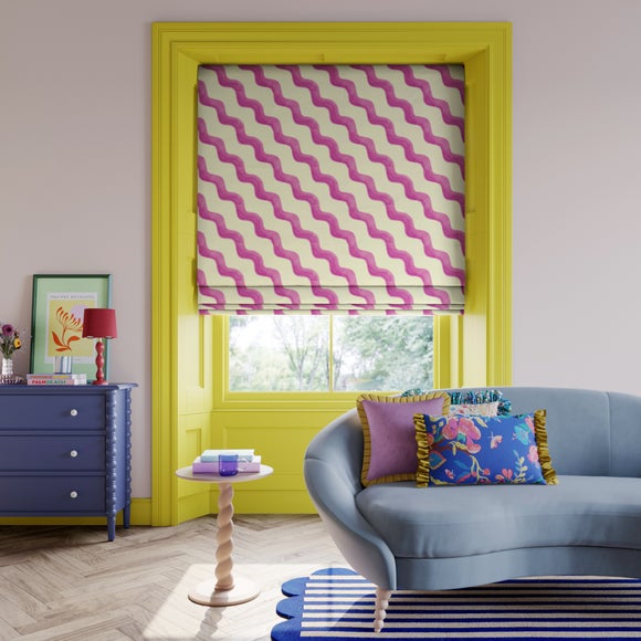 Sophie Robinson Hazy Wave Made to Measure Roman Blind Sophie Robinson Hazy Wave Lilac