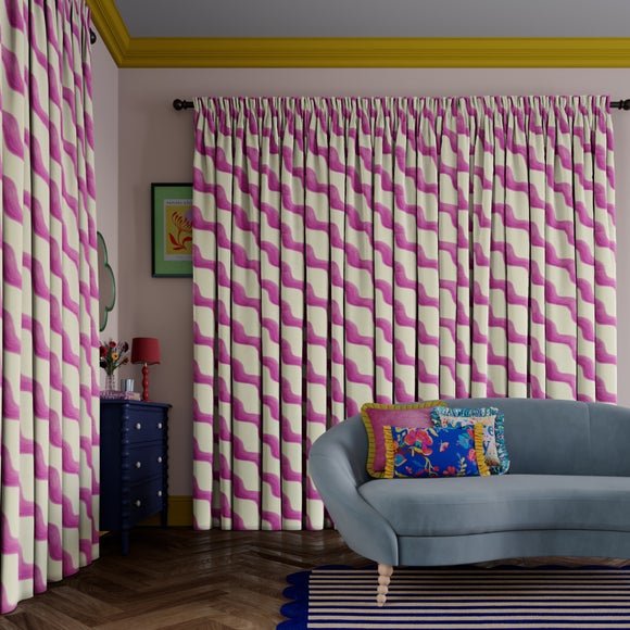 Sophie Robinson Hazy Wave Made to Measure Curtains Sophie Robinson Hazy Wave Lilac