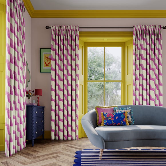 Sophie Robinson Hazy Wave Made to Measure Curtains Sophie Robinson Hazy Wave Lilac