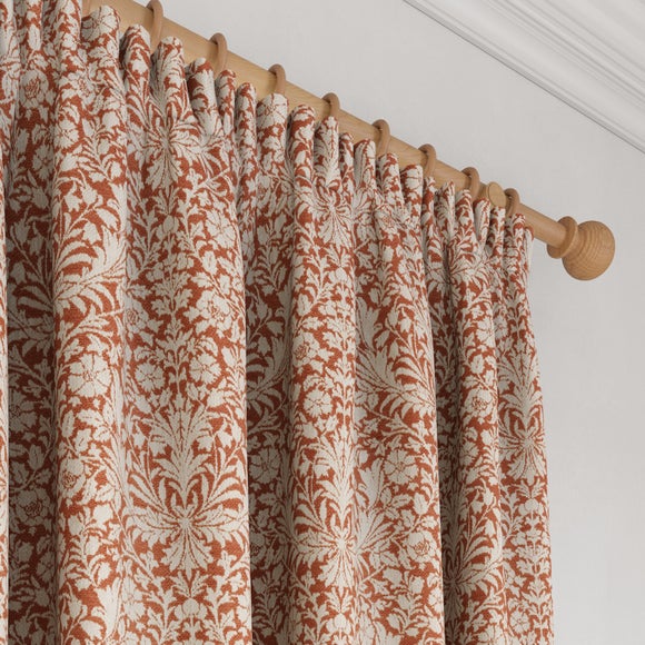 Churchgate Breedon Made to Measure Curtains Terracotta