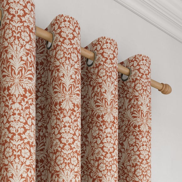 Churchgate Breedon Made to Measure Curtains Terracotta