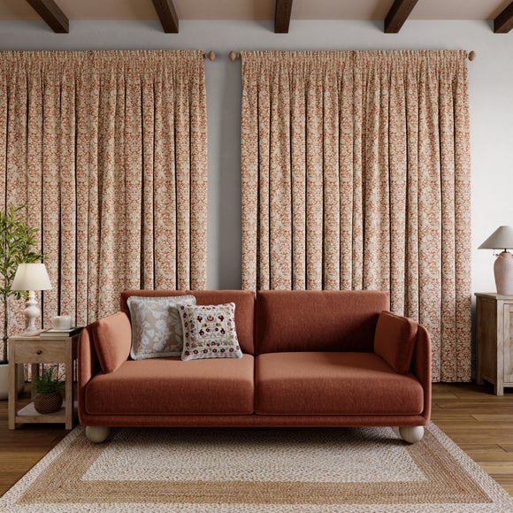 Churchgate Breedon Made to Measure Curtains Terracotta