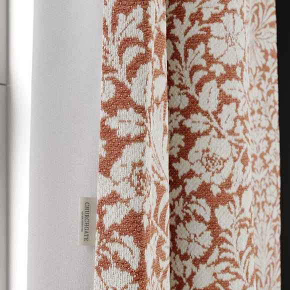 Churchgate Breedon Made to Measure Curtains Terracotta