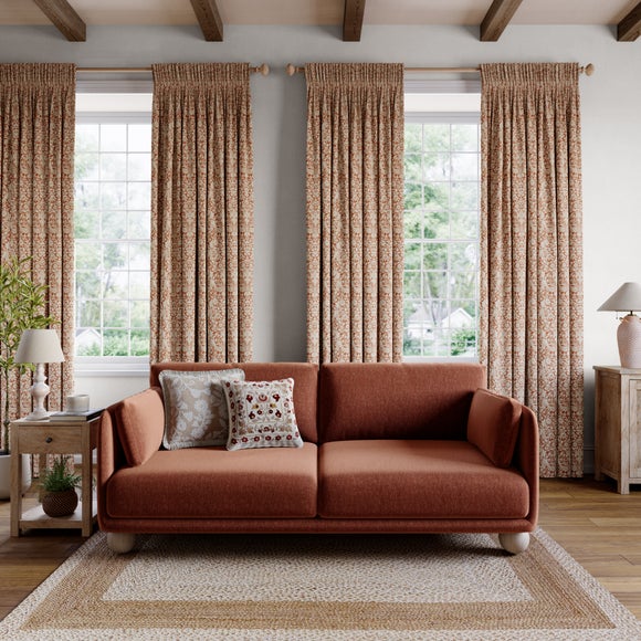 Churchgate Breedon Made to Measure Curtains Terracotta