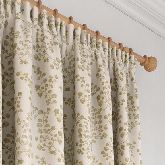 Churchgate Woodville Made to Measure Curtains Soft Olive
