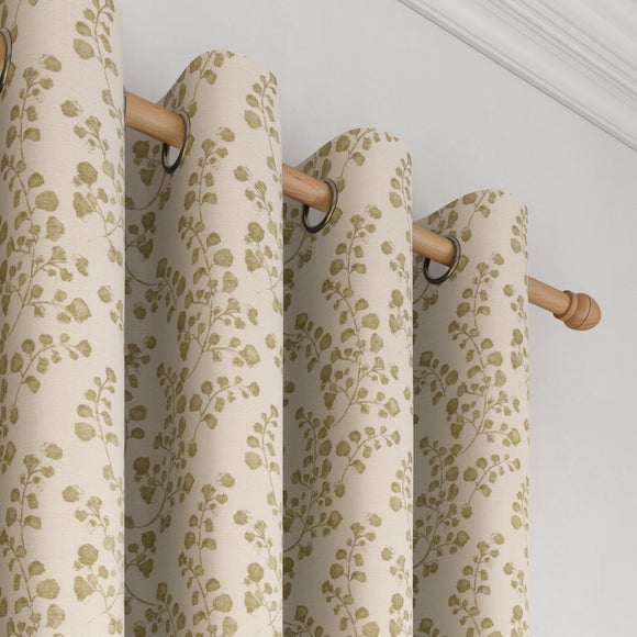 Churchgate Woodville Made to Measure Curtains Soft Olive