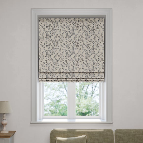 Churchgate Woodville Made to Measure Roman Blind Folkstone Blue