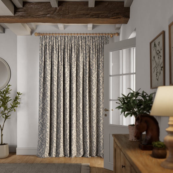Churchgate Woodville Made to Measure Curtains Folkstone Blue