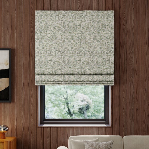 Elements Baker Made to Measure Roman Blind Dark Moss