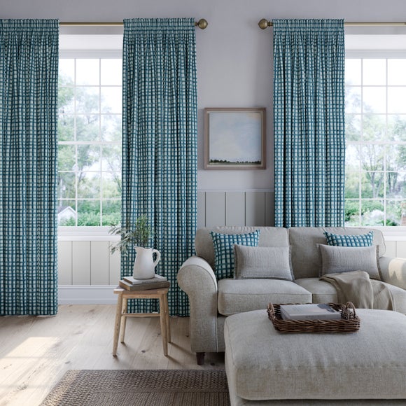 Emily Bond Arthur Made to Measure Curtains Indigo