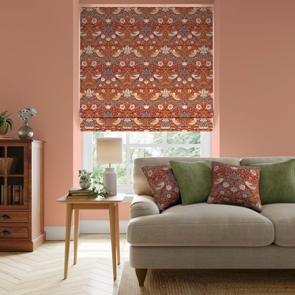 Strawberry Thief Velvet Made to Measure Roman Blind