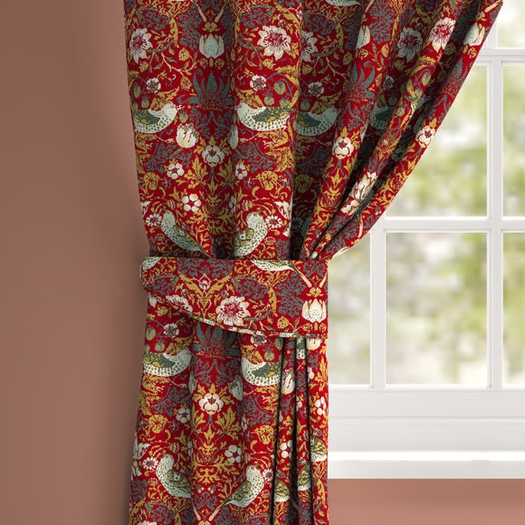 William Morris At Home Strawberry Thief Chenille Made to Order Tieback
