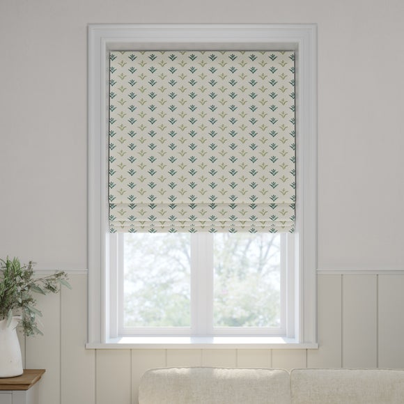 Emily Bond Molly Made to Measure Roman Blind Indigo