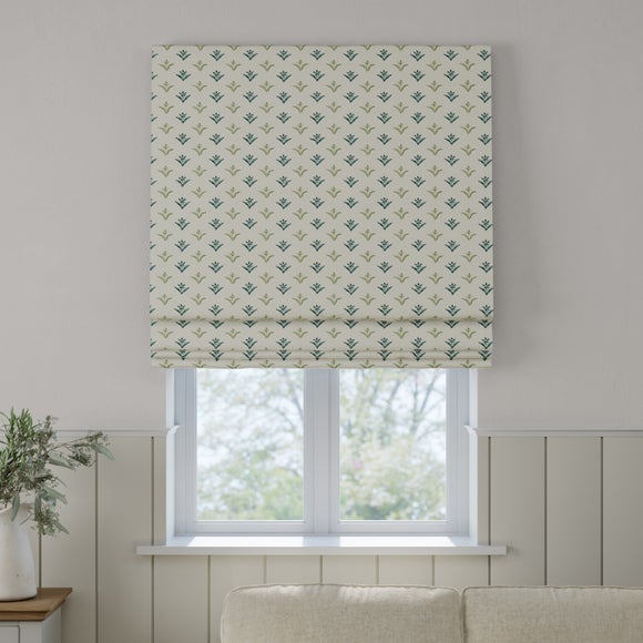 Emily Bond Molly Made to Measure Roman Blind Indigo