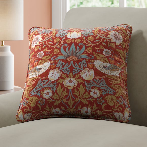 Strawberry Thief Velvet Made to Order Cushion Cover