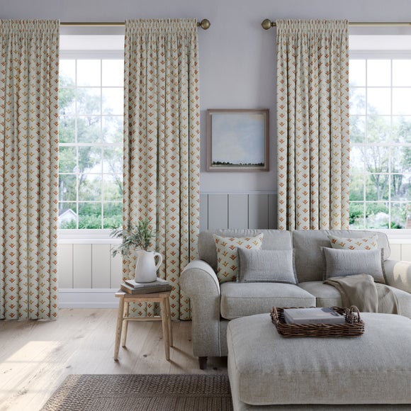 Emily Bond Molly Made to Measure Curtains Terracotta