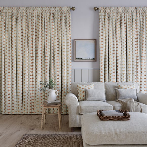 Emily Bond Molly Made to Measure Curtains Terracotta