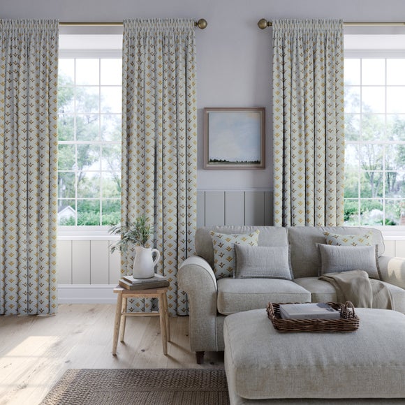 Emily Bond Molly Made to Measure Curtains Ochre