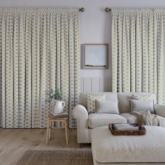 Emily Bond Molly Made to Measure Curtains Ochre