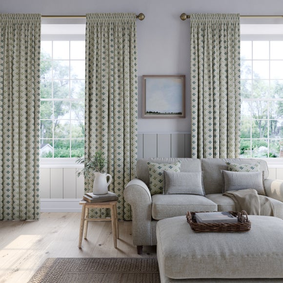 Emily Bond Molly Made to Measure Curtains Indigo